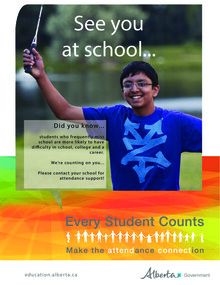 Every Student Counts - Make the attendance connection Poster